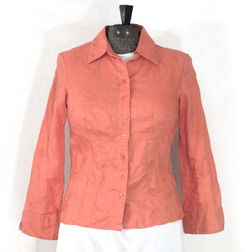 Richard Malcolm Linen Embroidered Buttoned Shirt
